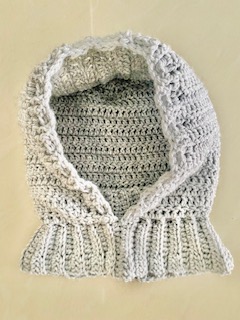 Crochet Neck Warmer Hoodie